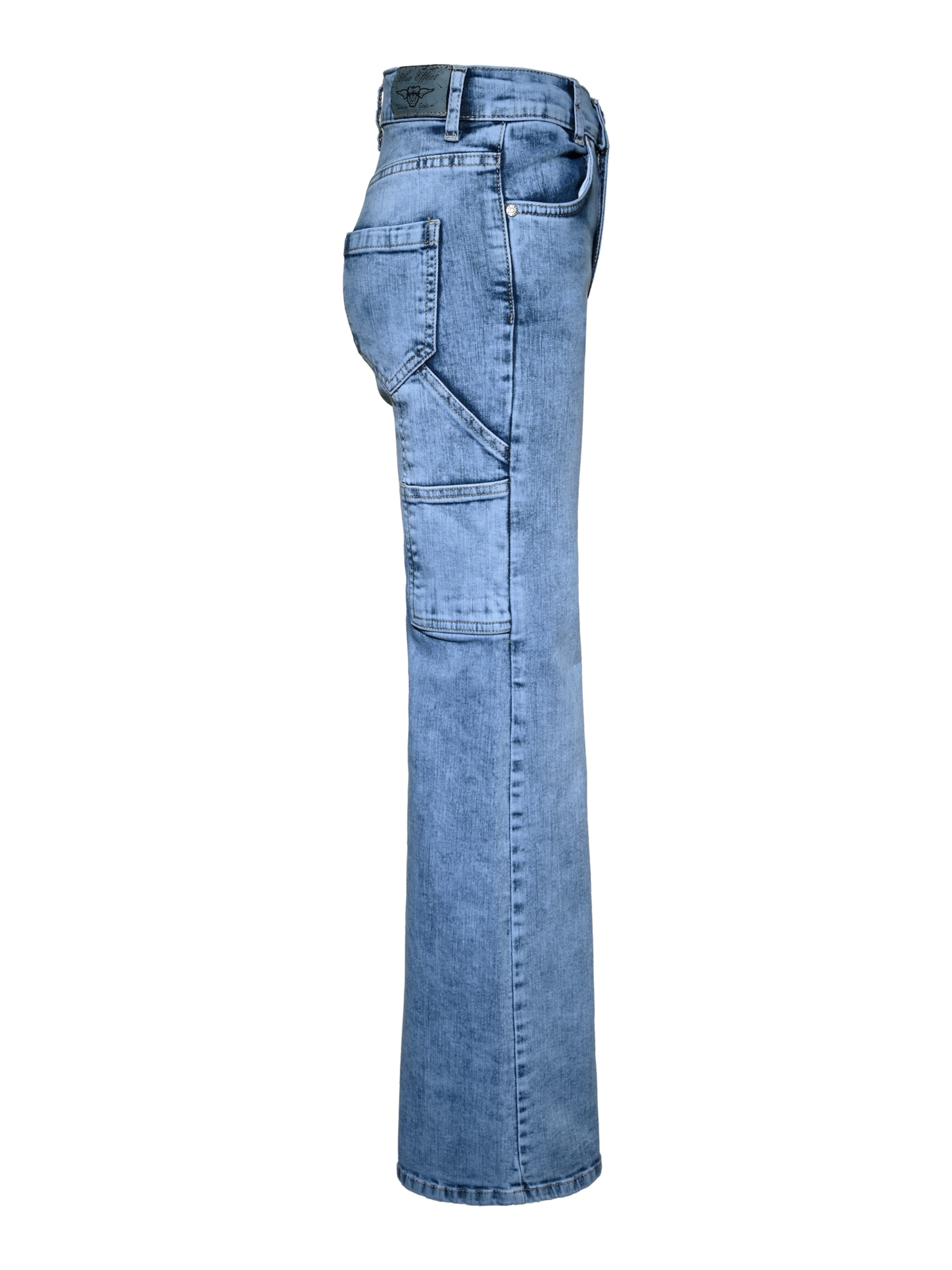 BLUE EFFECT Широкий Джинсы в Синий