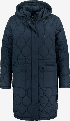 Ulla Popken Winter Coat in Blue: front