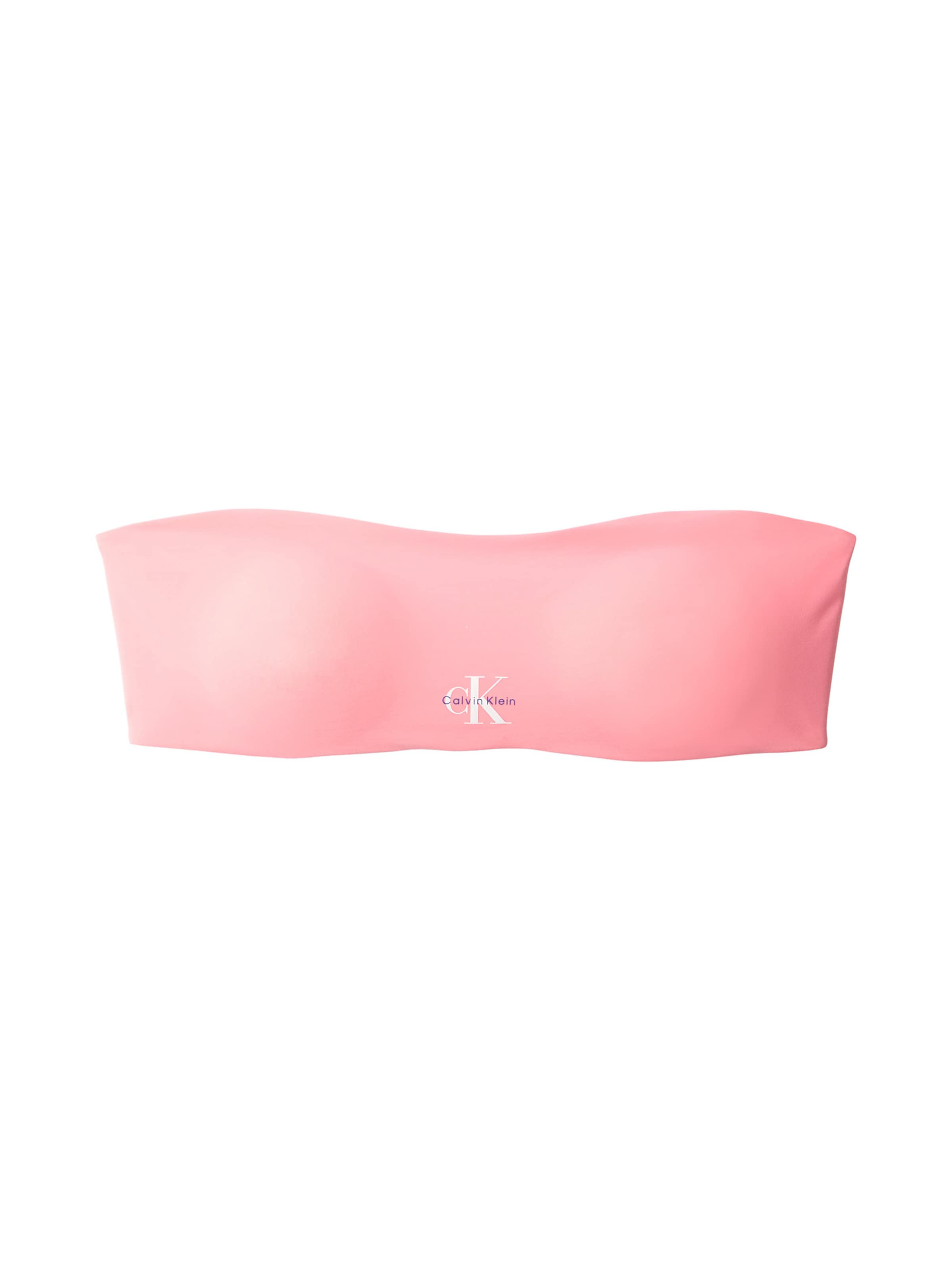 Bandeau Hauts de bikini Calvin Klein Swimwear en rose : devant