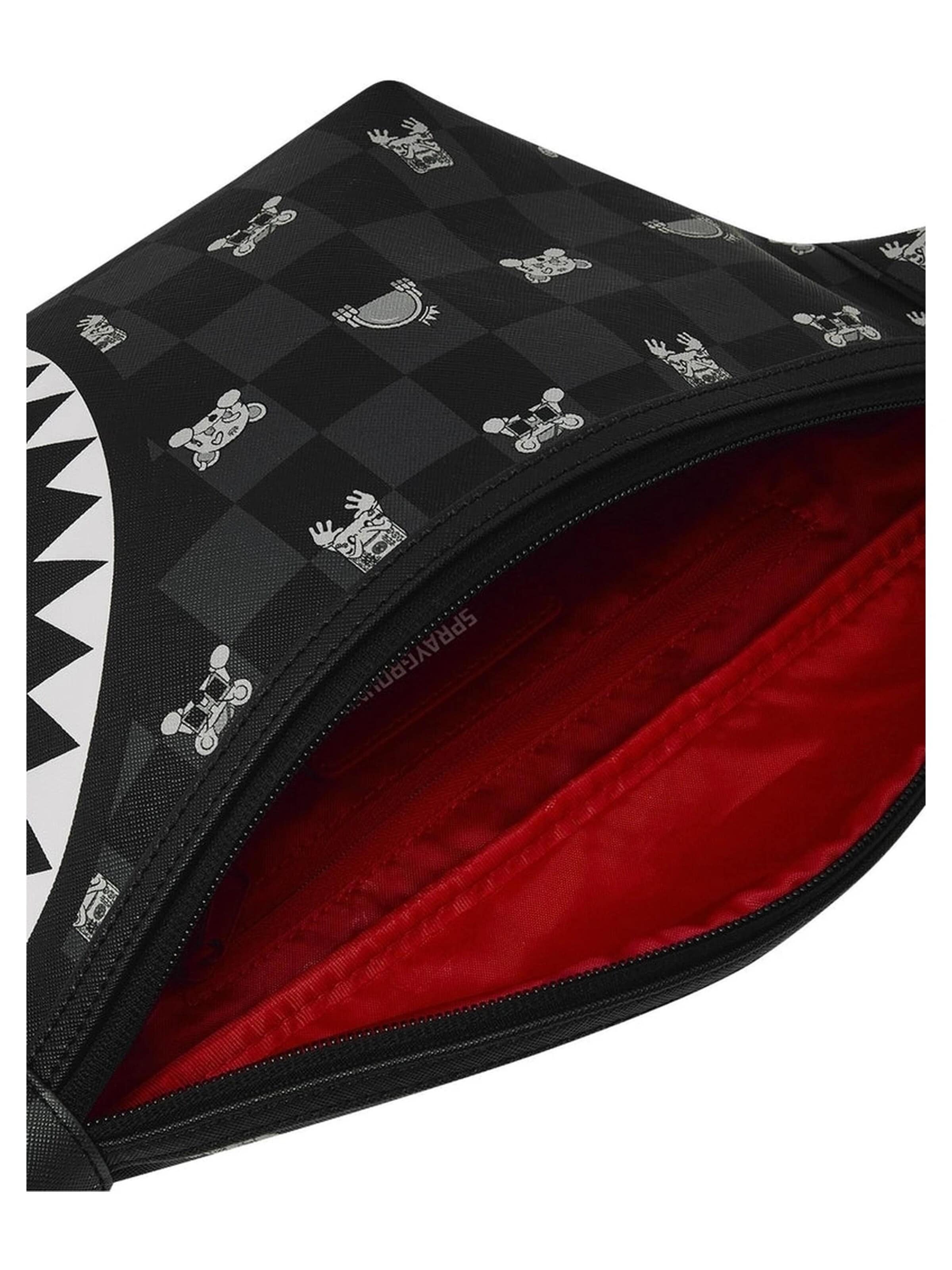 Sprayground Gürteltasche 'Ri=D1onera sprayground negra gray peeking character check savvy crossb=
ody 5'‌ in Schwarz