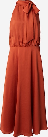 Robe de cocktail SWING en orange : devant