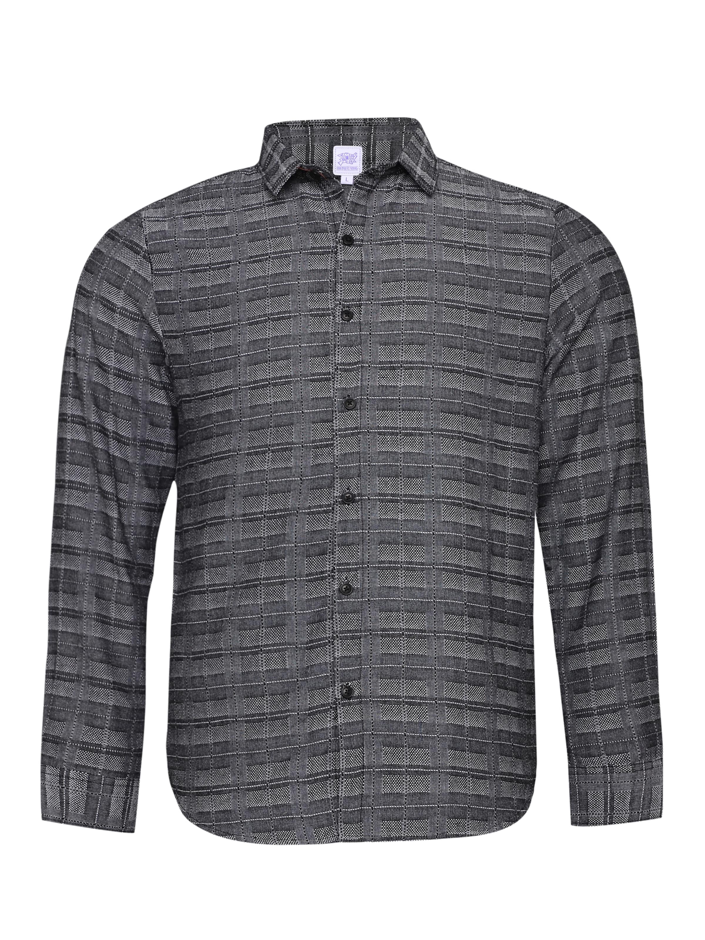 pelēks Campus Sutra Komforta piegriezums Krekls 'Temple': no priekšpuses