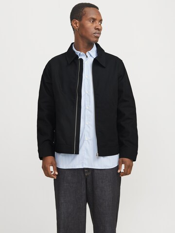 JACK & JONES Övergångsjacka 'JORBOSTON' i svart: framsida