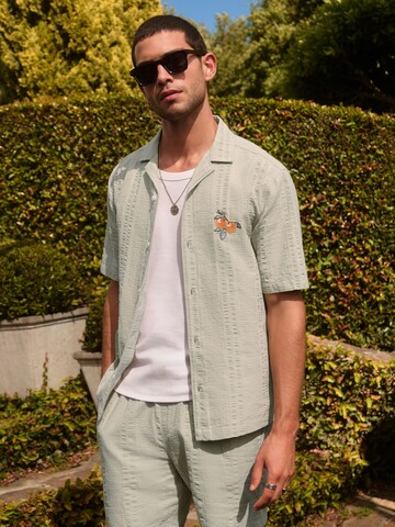 Next Rovný strih Košeľa - Zelená: predná strana