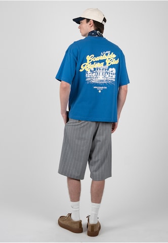 T-Shirt 'Athletic & Health Club' Prohibited en bleu