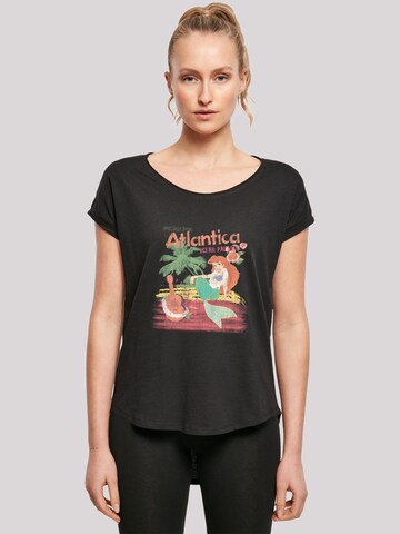 Maglietta 'Disney The Little Mermaid Greetings From Atlantica' di F4NT4STIC in nero: frontale