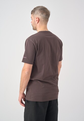 T-Shirt 'Mowe' Cleptomanicx en marron
