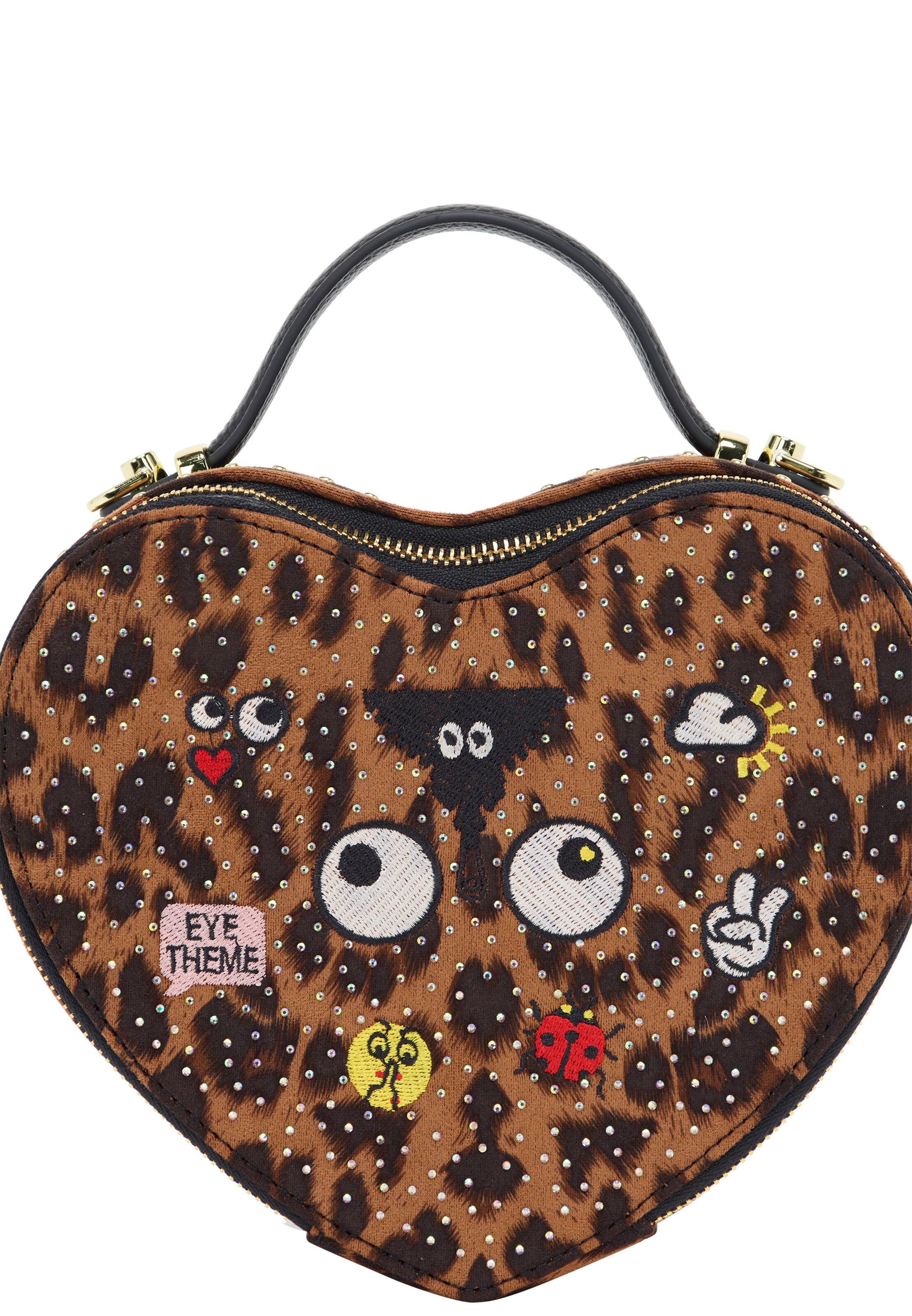 MYMO Käsilaukku 'Pop Eyetheme' värissä ruskea