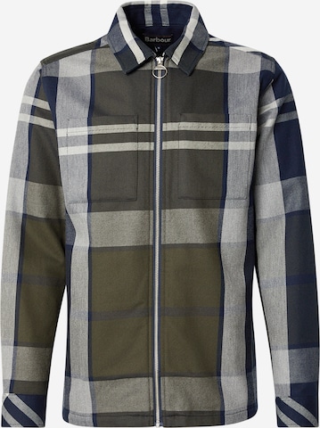 Barbour - Regular Fit Casaco meia-estação 'Lannich' em verde: frente