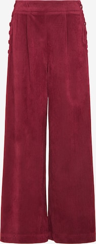 Wide Leg Pantalon IZIA en rouge : devant