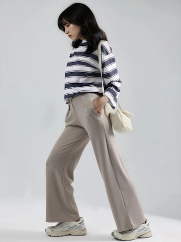 Hiccup Wide leg Broek in Beige