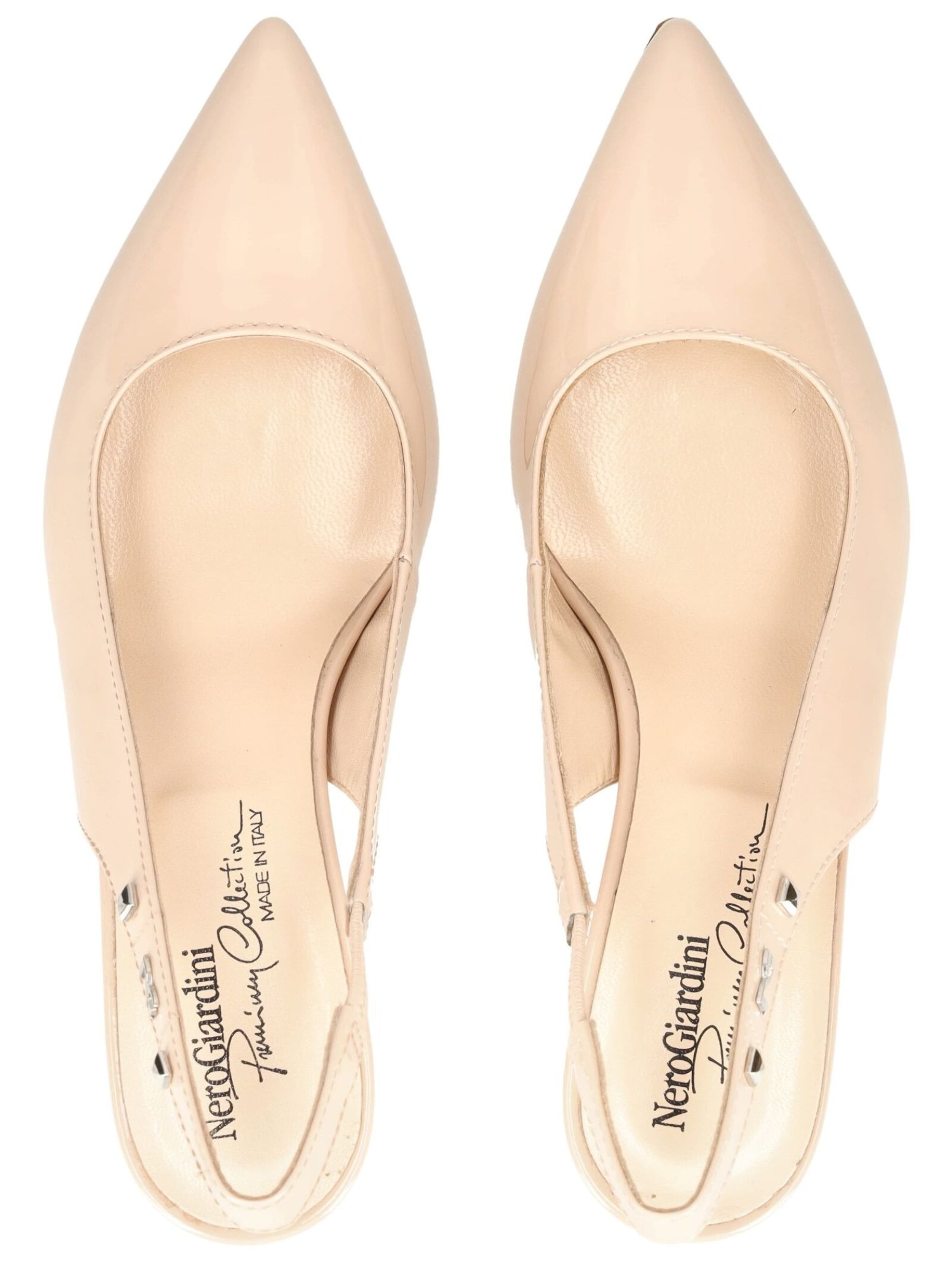 Escarpins à bride arrière Nero Giardini en beige