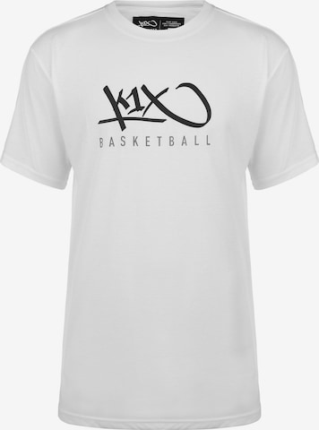K1X Performance Shirt 'Hardwood' in White: front
