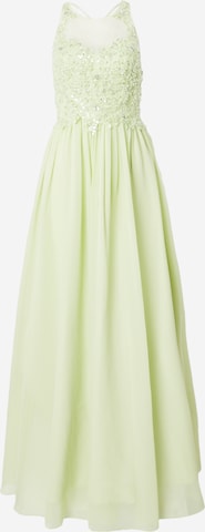 Robe de soirée Laona en vert : devant