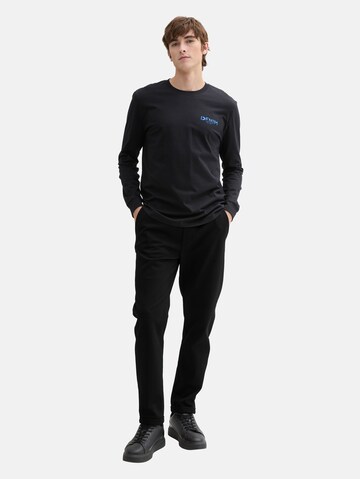 TOM TAILOR DENIM Loosefit Broek in Zwart