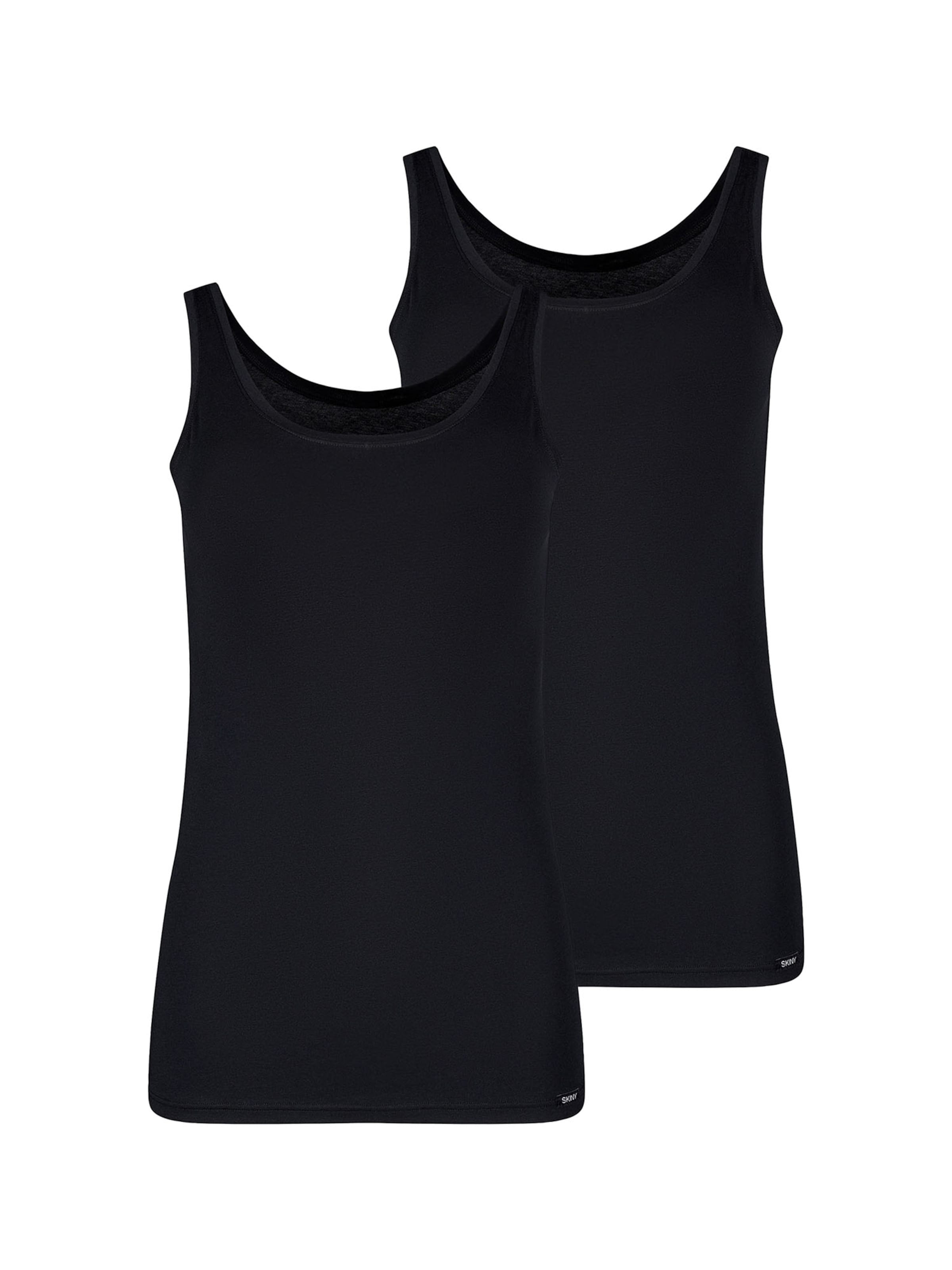 Haut ' Cotton Essentials ' Skiny en noir : devant