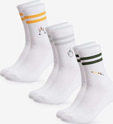 Occulto Athletic Socks 'Summer' in Beige: front
