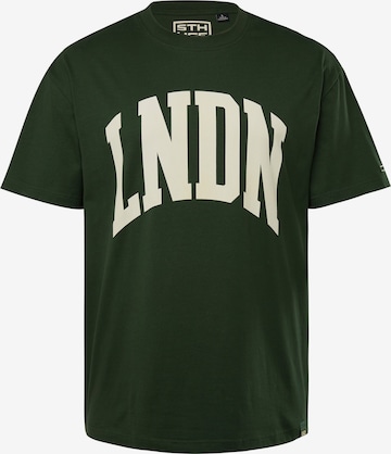 T-Shirt STHUGE en vert : devant