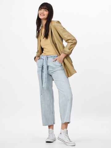 modström Wide Leg Jeans in Blau