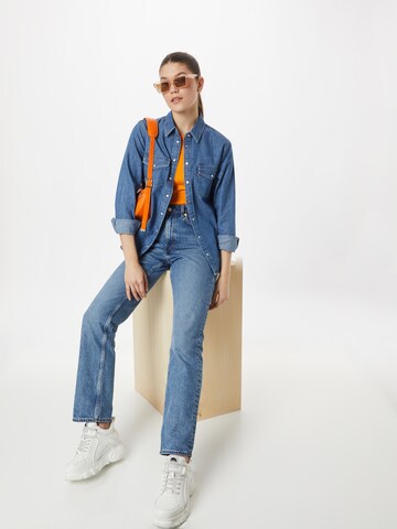 LEVI'S ® Bluse 'Iconic Western' in Blau