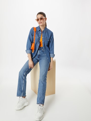 LEVI'S ® Blouse 'Iconic Western' in Blauw