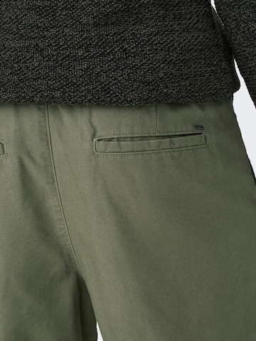 regular Pantaloni con pieghe 'Dew' di Only & Sons in verde
