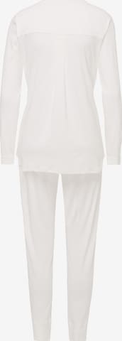 Hanro Langarm Pyjama ' Pure Essence ' in Weiß