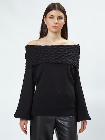Pull-over 'Fancy' Influencer en noir : devant