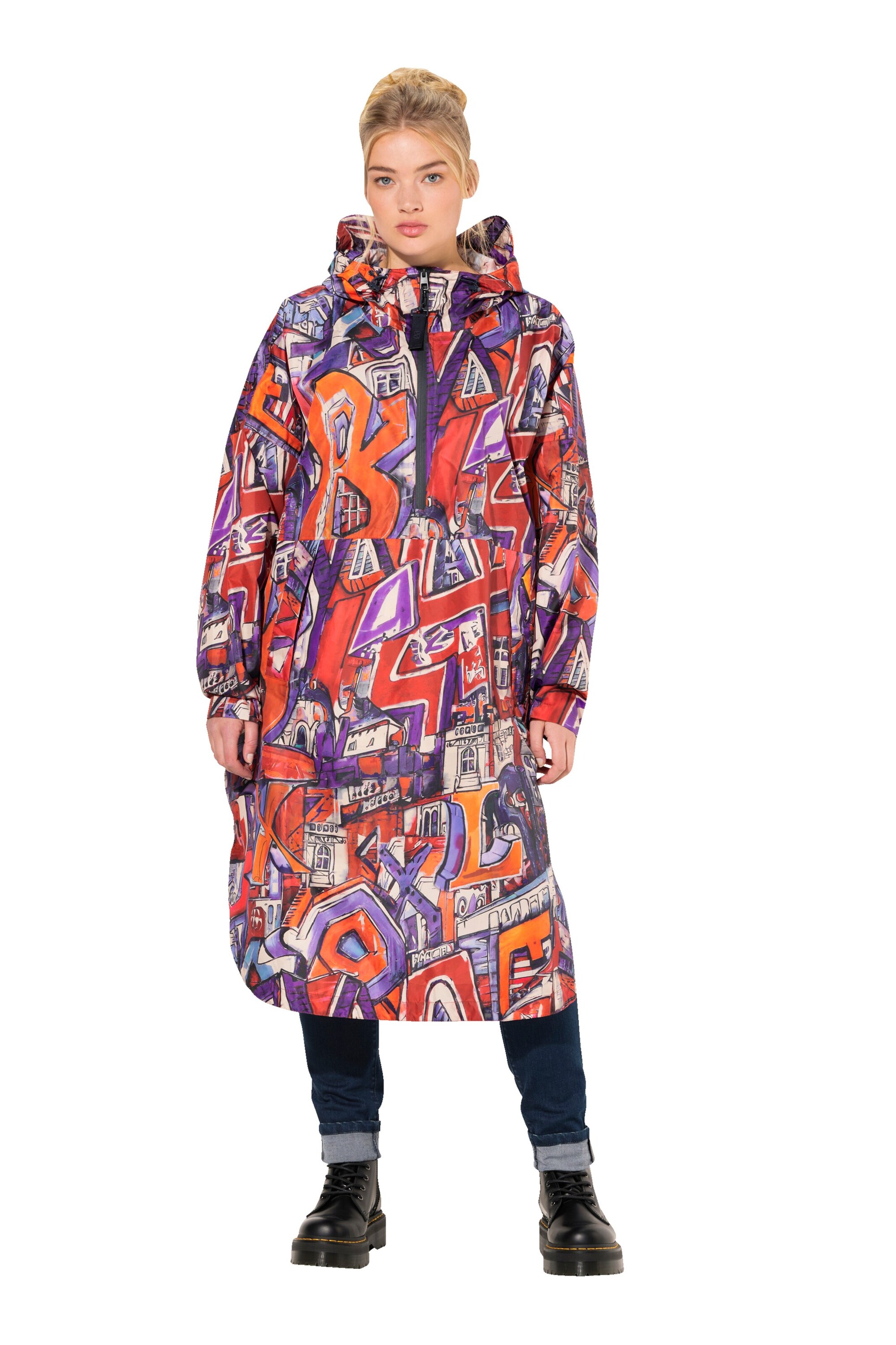 LAURASØN Funktionsmantel in Mischfarben: Vorderseite