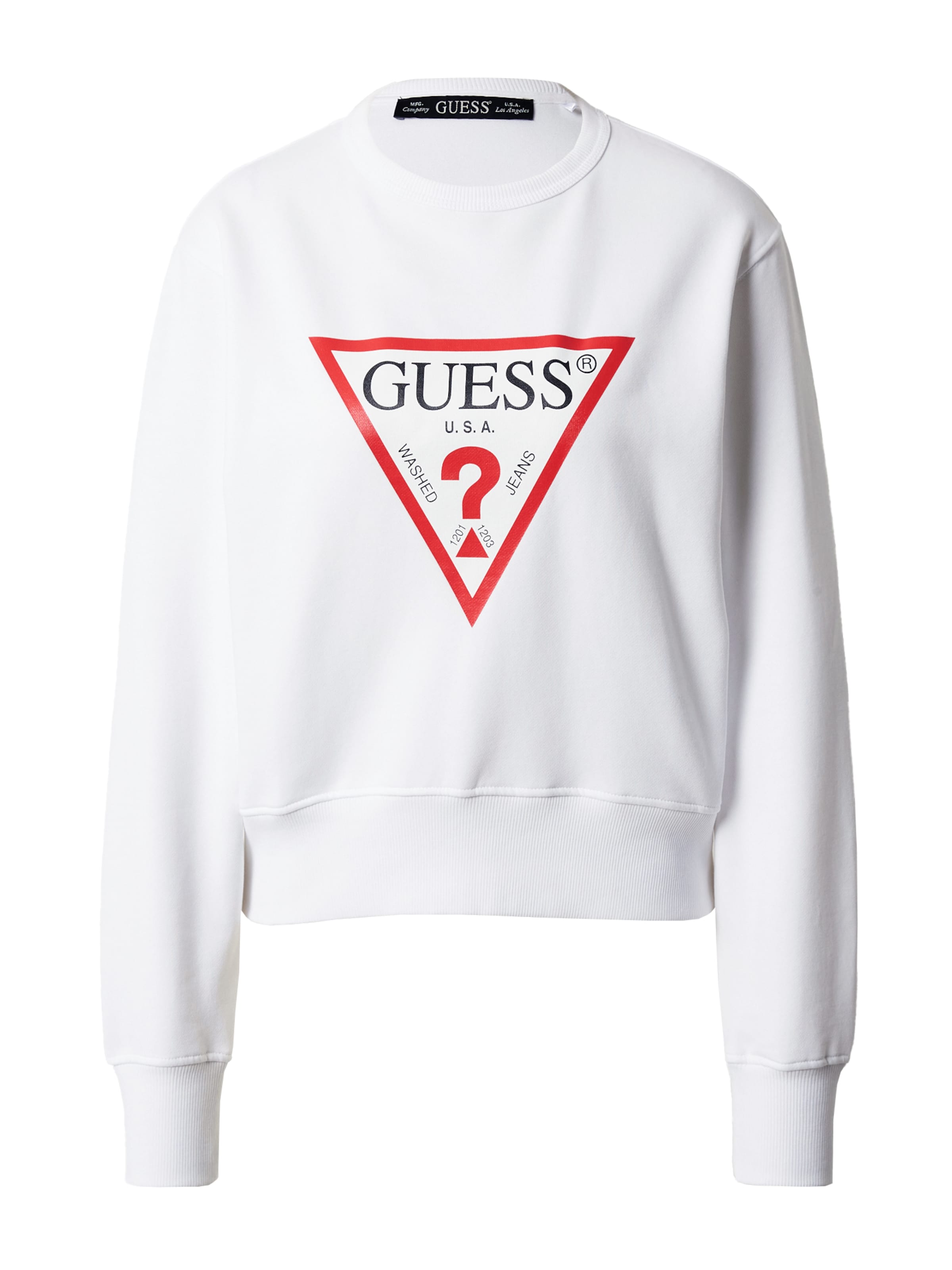 GUESS Mikina - Biela: predná strana