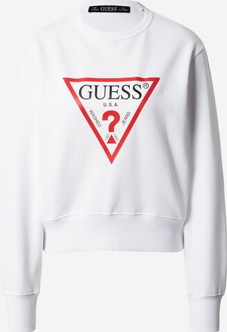 Sweat-shirt GUESS en blanc : devant