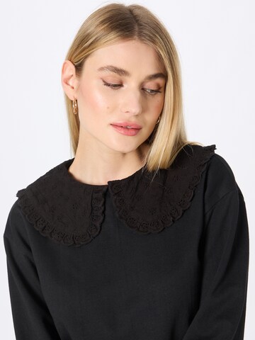 Felpa 'Broderie' di Dorothy Perkins in nero