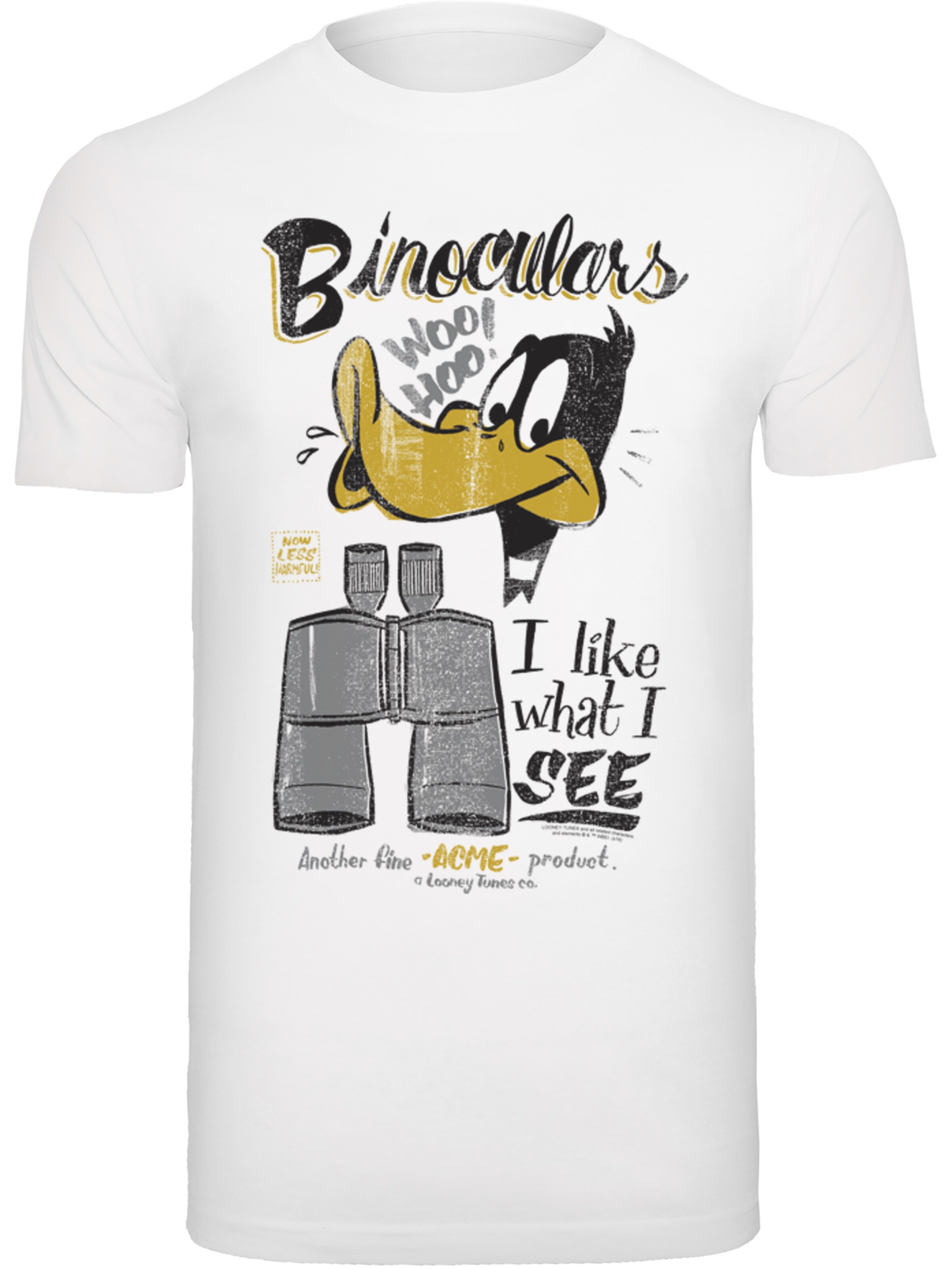 F4NT4STIC Shirt in Wit: voorkant