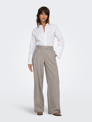 ONLY Wide Leg Hose  'ONLLinda' in Grau