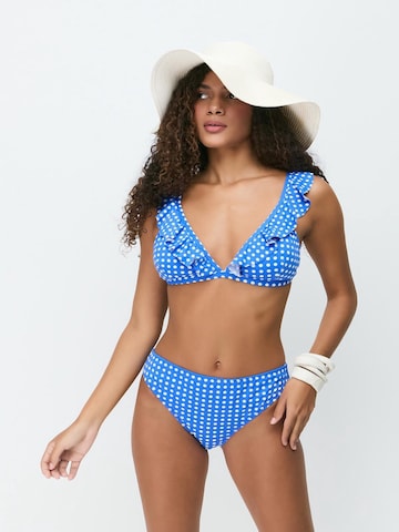 C&City Triangel Bikini in Blau: Vorderseite