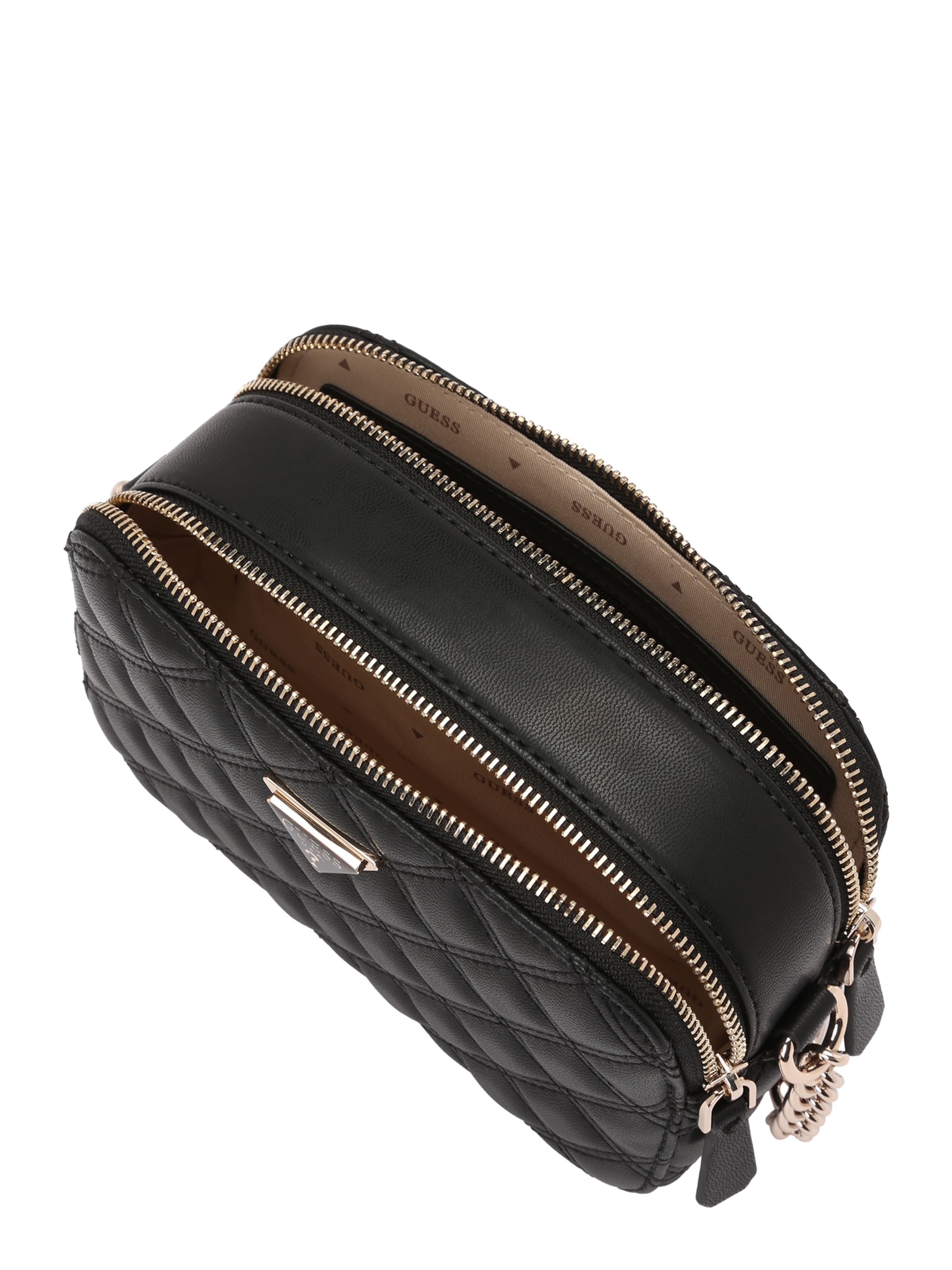 GUESS Umhängetasche 'GIULLY II CAMERA BAG' in Schwarz