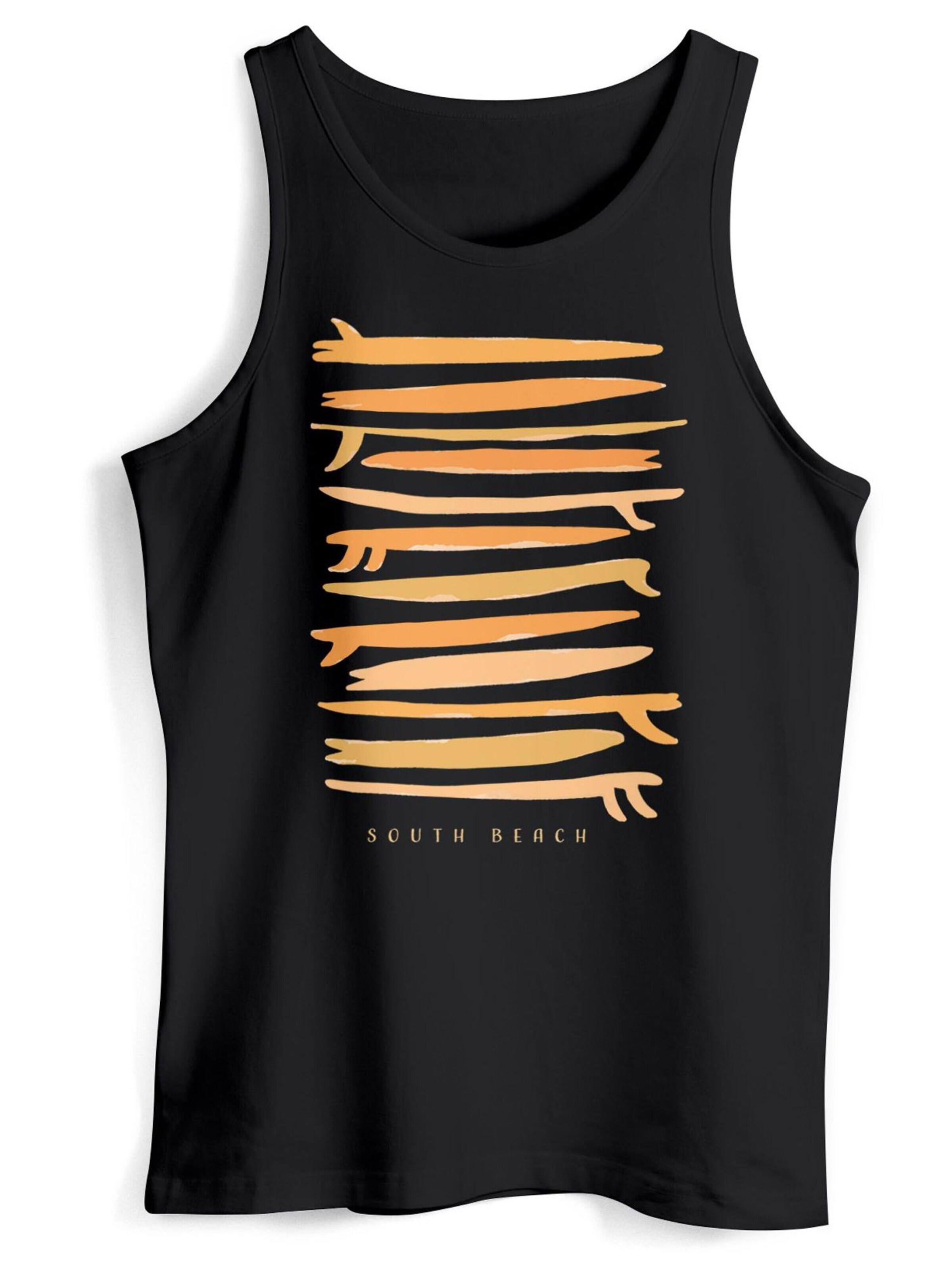 Neverless Shirt 'Surf Boards South' in Black: front
