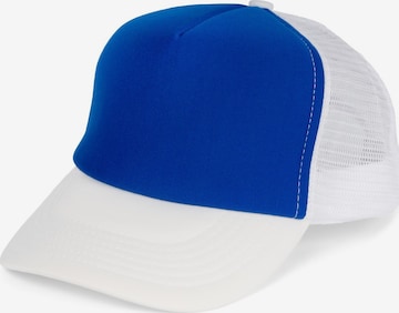 styleBREAKER Cap '5-Panel Mesh Cap' in Blau: Vorderseite