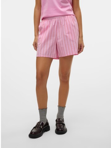 Regular Pantalon 'VMCHARLOTTE' VERO MODA en rose : devant