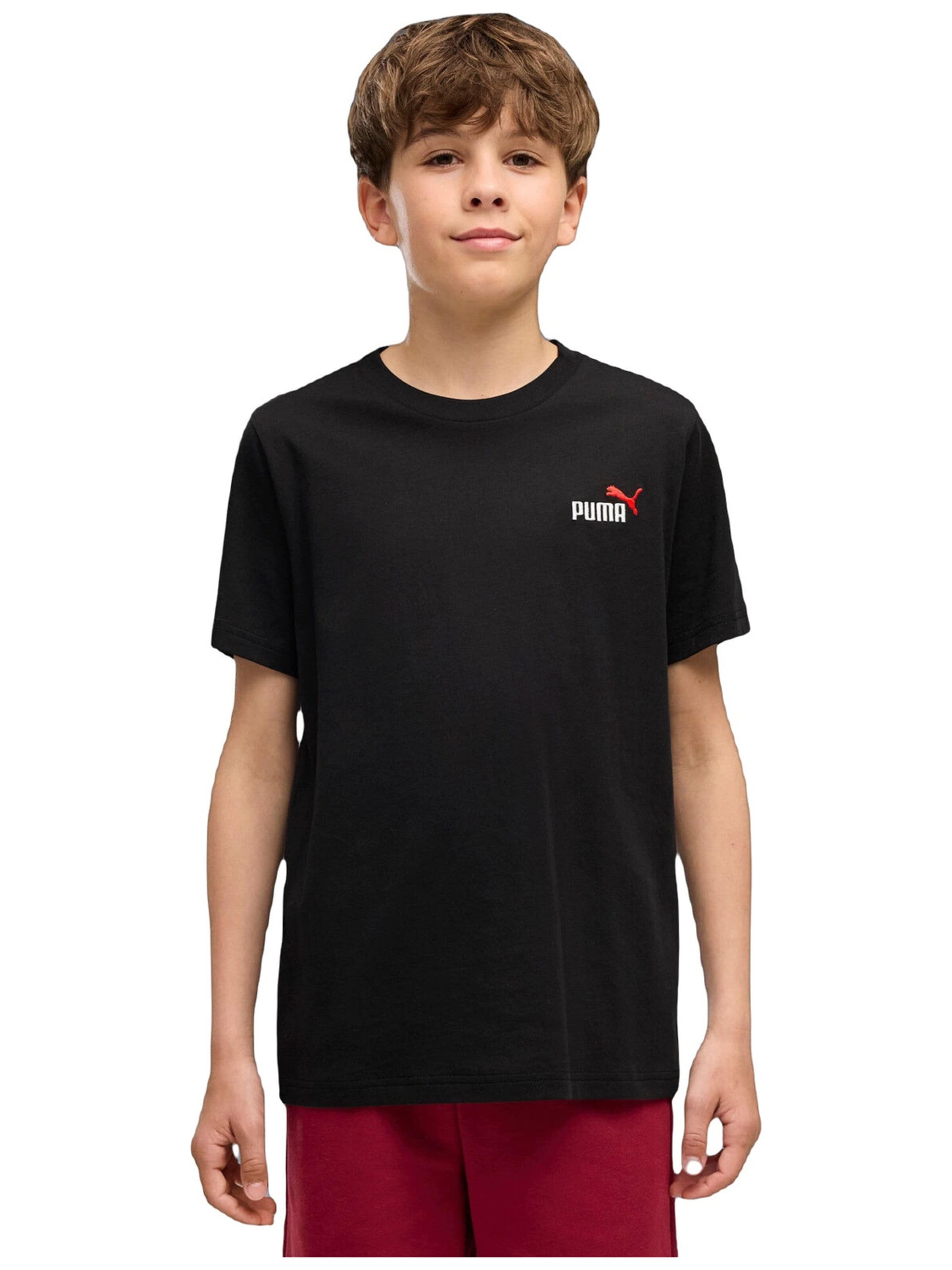 Maglietta 'Puma Ess 2 Color Small No. 1 Logo Tee B' di PUMA in nero