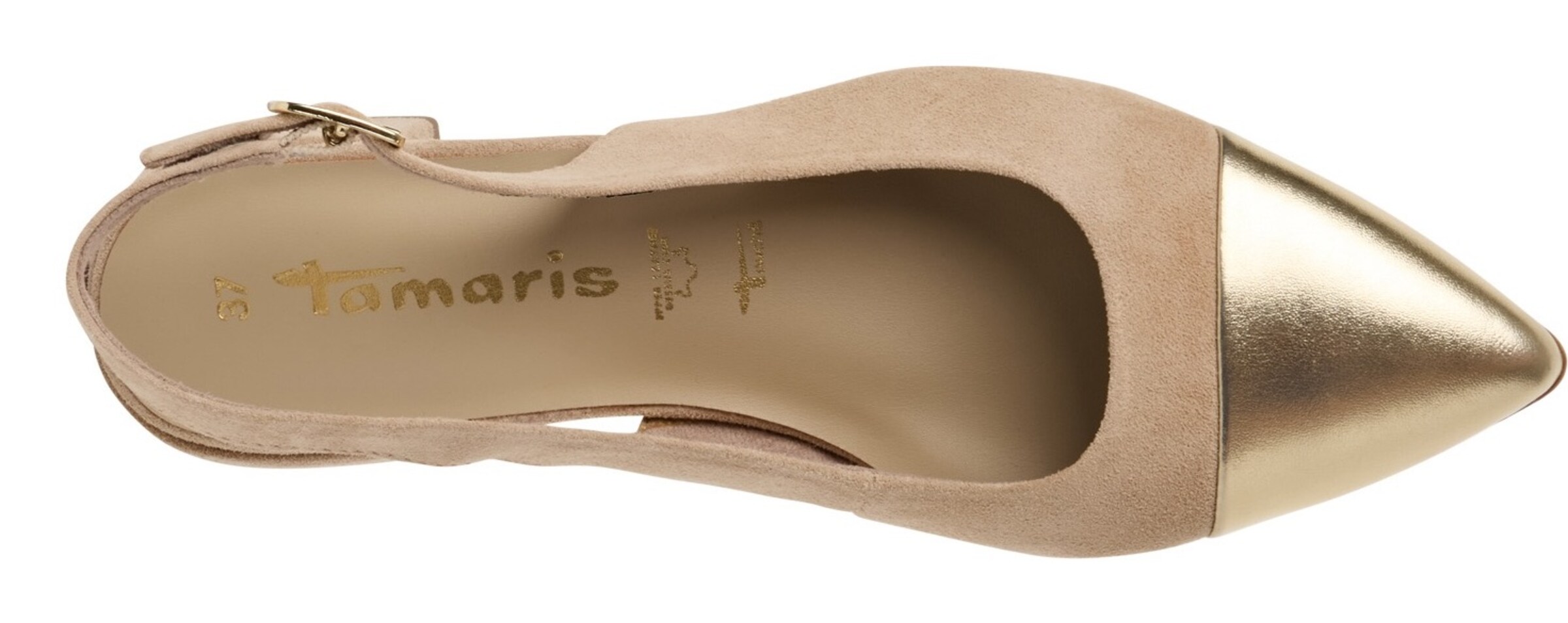 Tamaris Slingback Pumps in Beige
