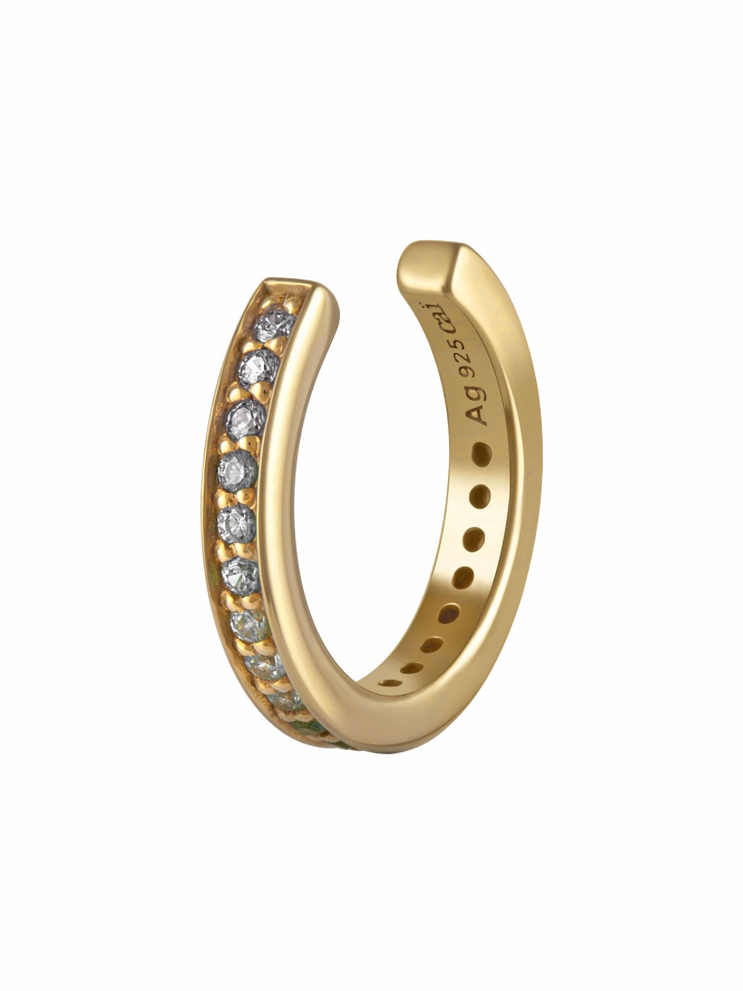 caï Earrings in Yellow: front