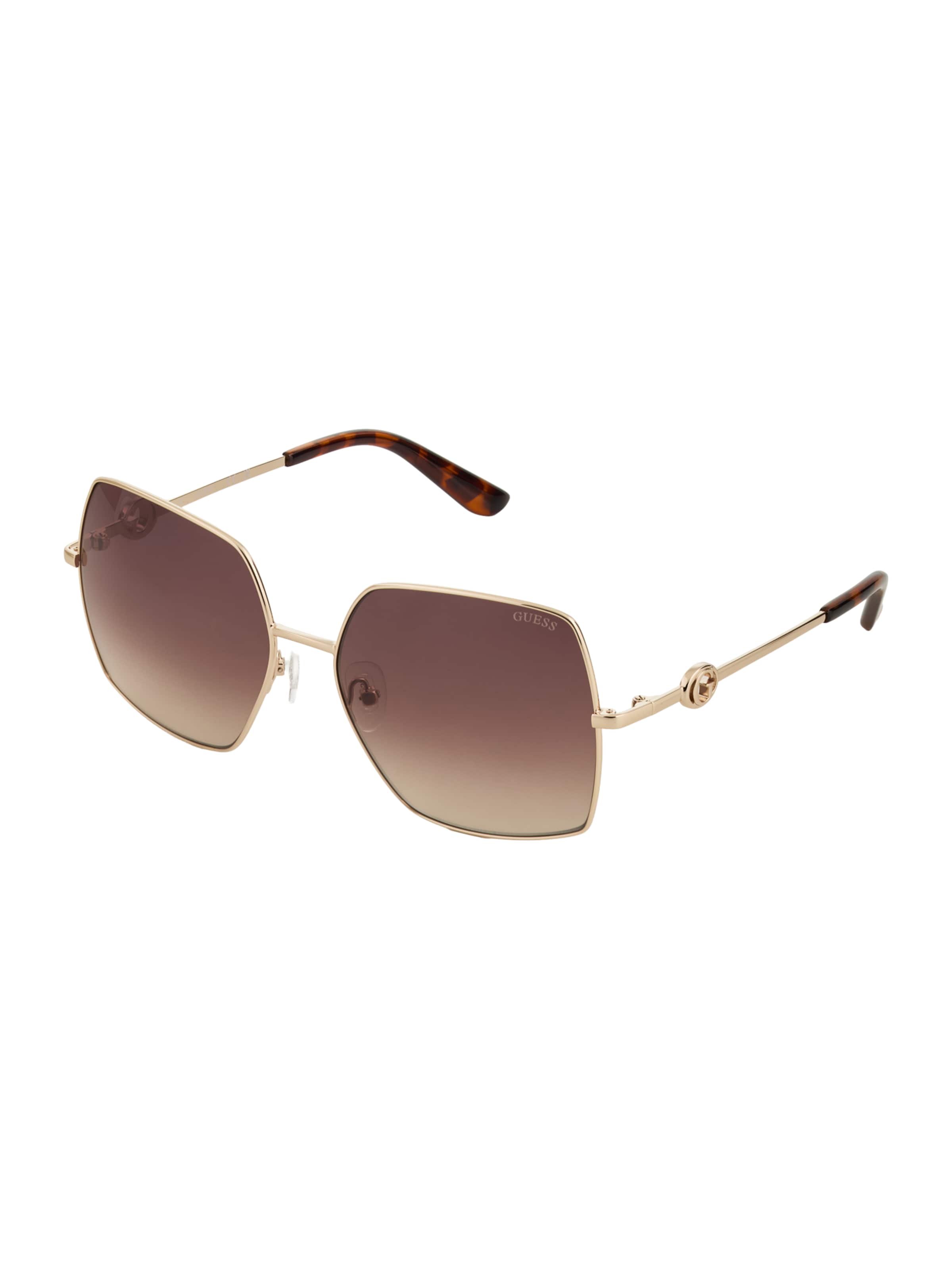 GUESS Sunglasses in Gold: front