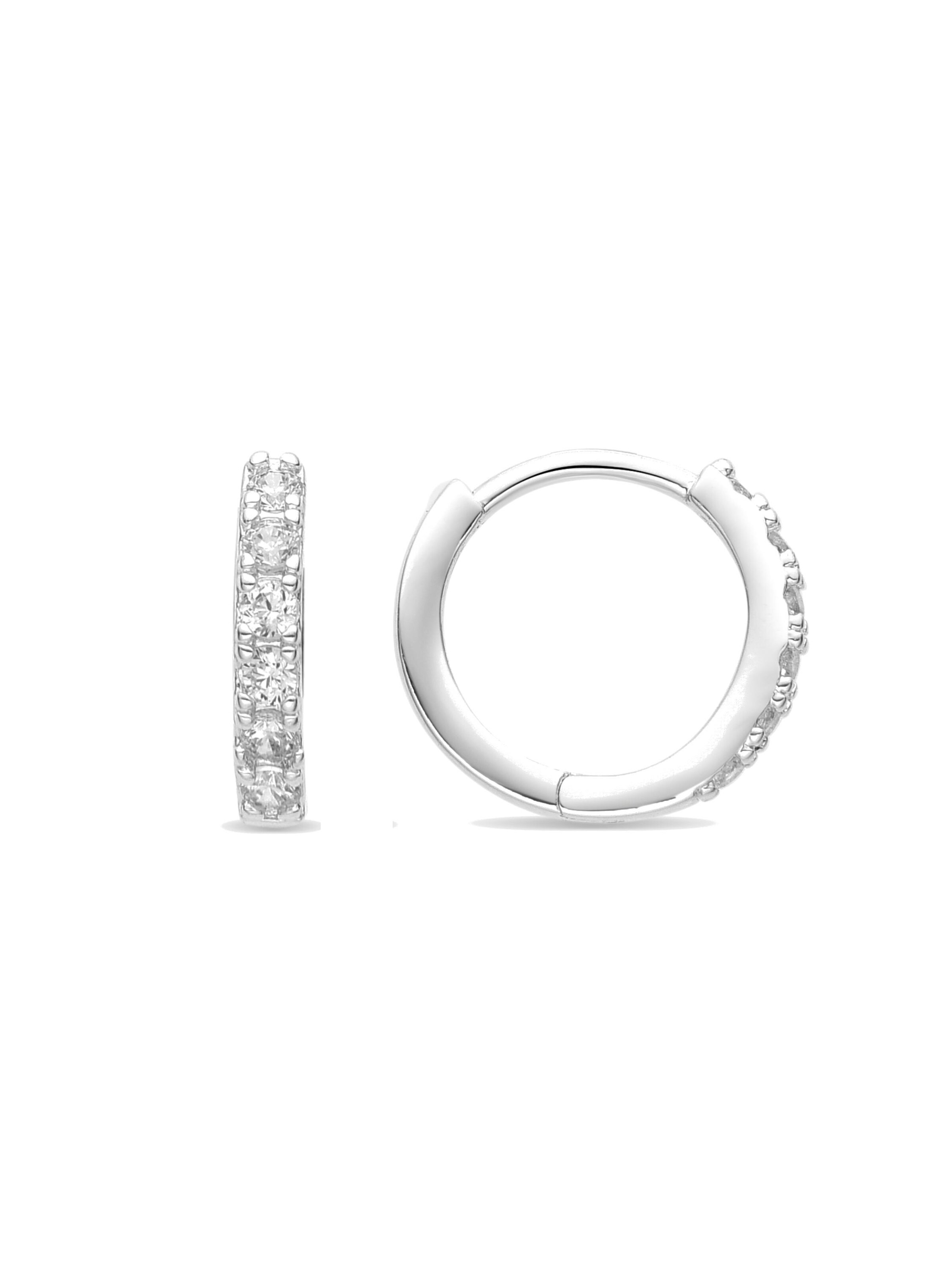 Luxenter - Pendientes 'Ulgel' en plata: frente