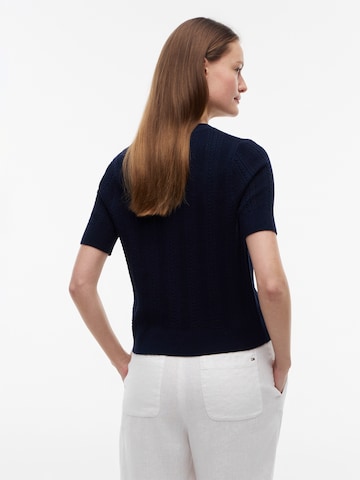 TOMMY HILFIGER Плетена жилетка 'SUMMER CABLE' в синьо