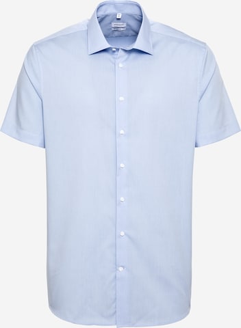 SEIDENSTICKER قميص بلون أزرق: الأمام