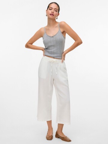 VERO MODA Wide leg Broek 'VMThea' in Wit
