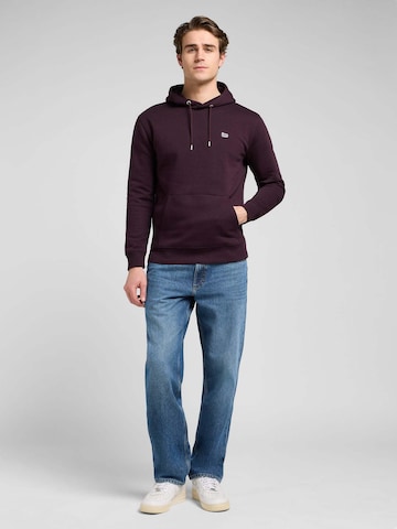 Lee Sweatshirt 'Plain Hoodie' in Rot