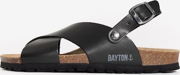 Bayton Sandal 'Tweed' i svart: framsida