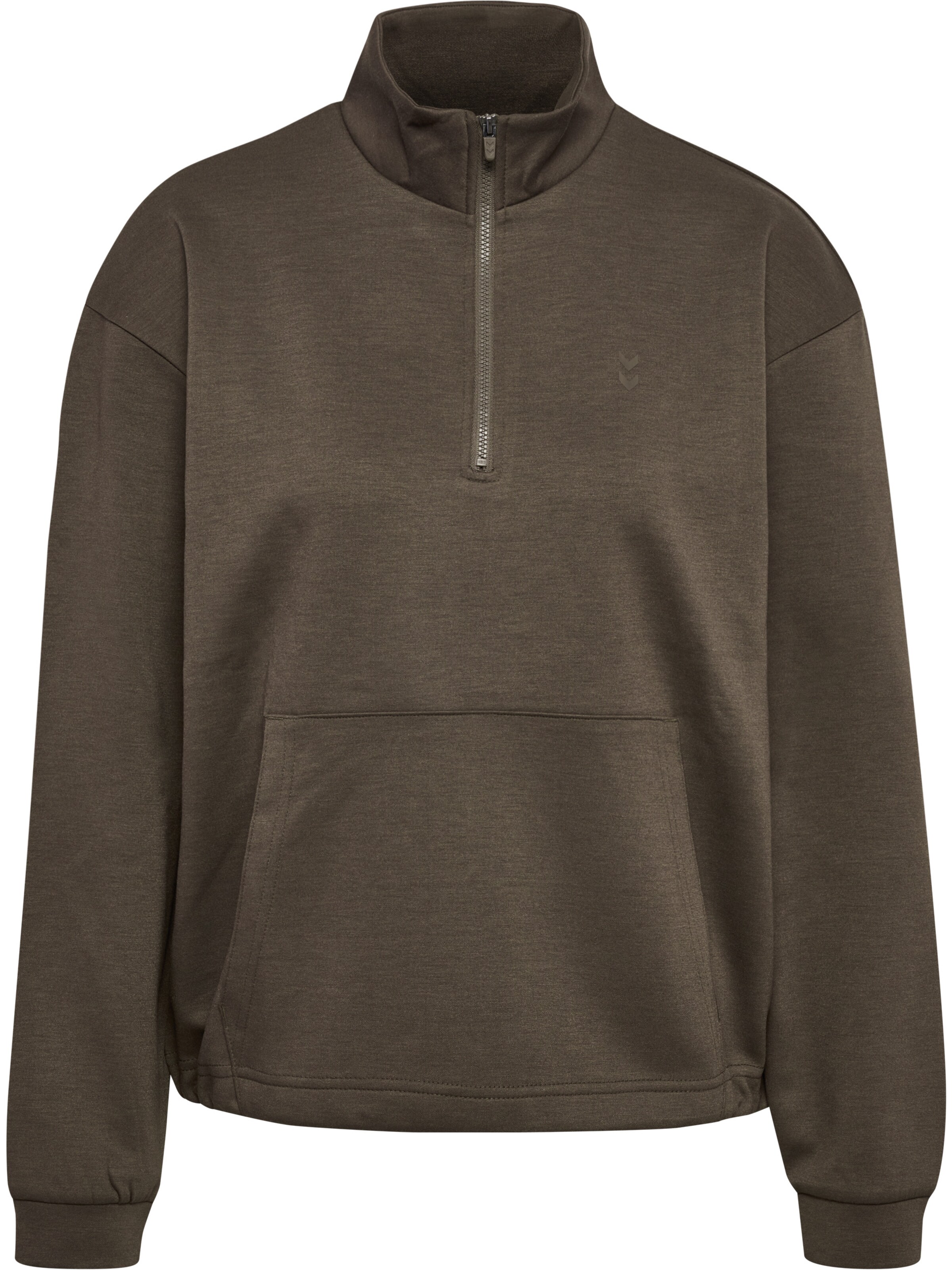 Sweat de sport Hummel en marron : devant